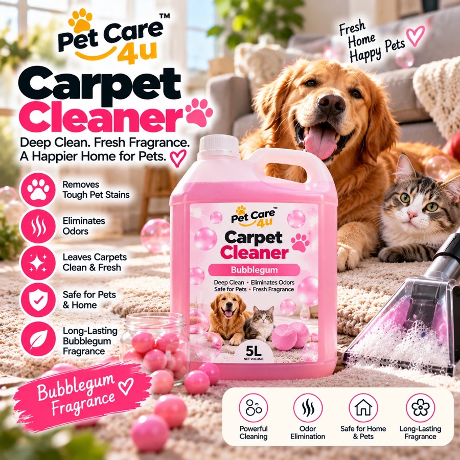 Pet-Safe Enzyme Carpet Cleaner 5L, Bubblegum