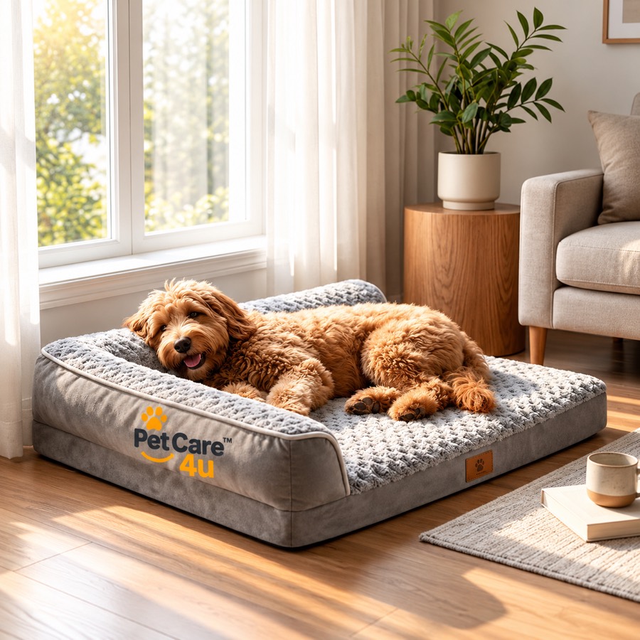 Orthopaedic L-Shaped Dog Bed, 109 x 80 cm