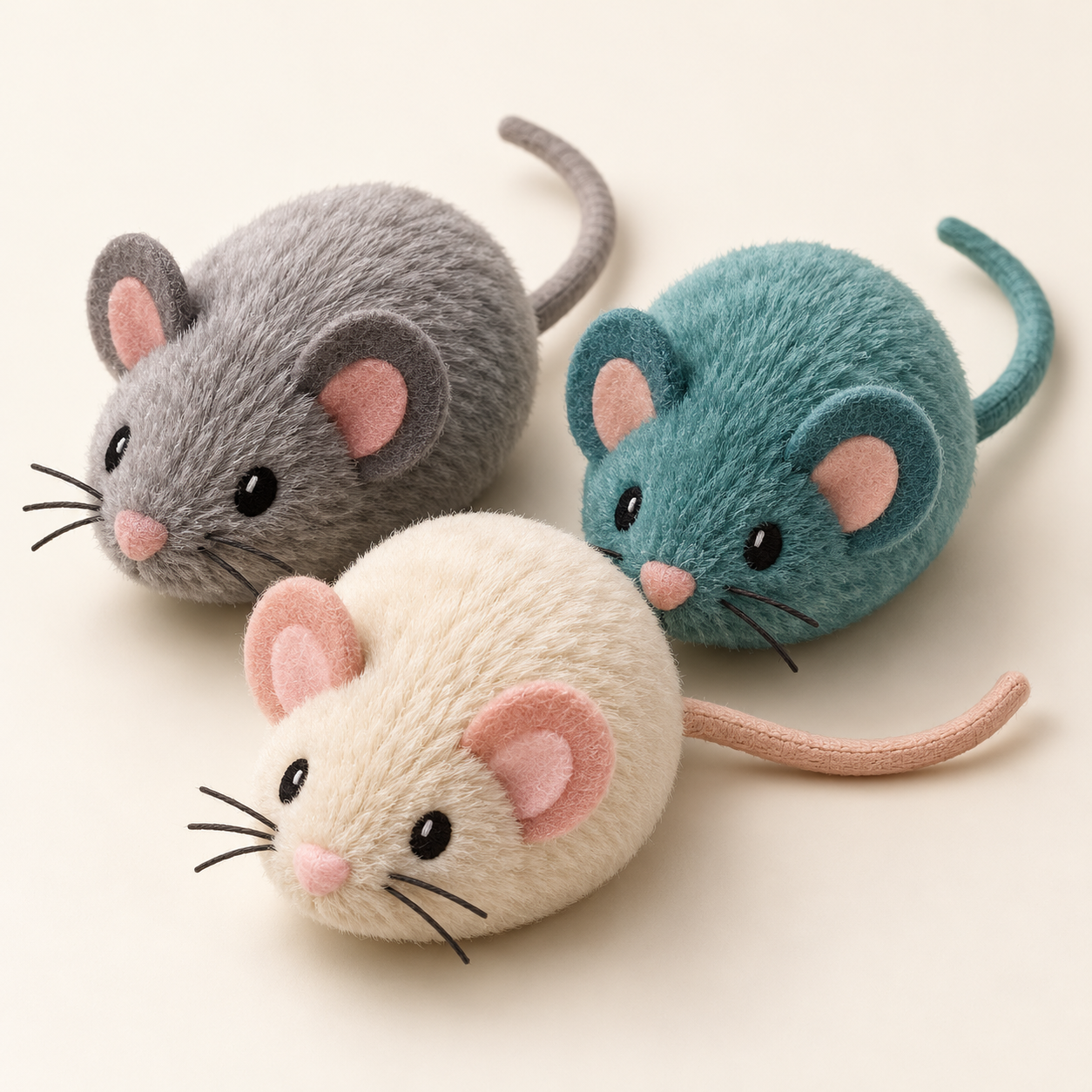 Plush Mouse Toy Set